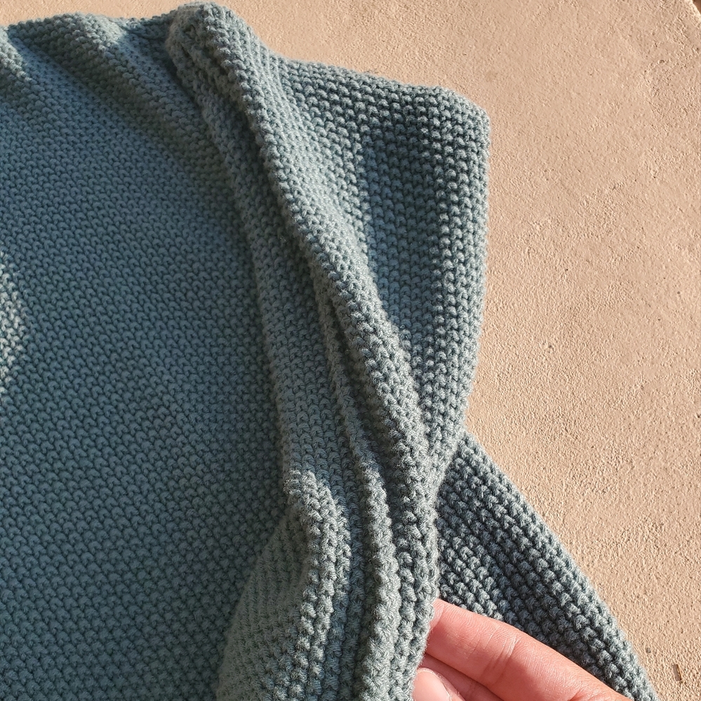 Lucky Brand Green Knit Pullover V-Neck Sweater Size Small - Picture 5 of 8